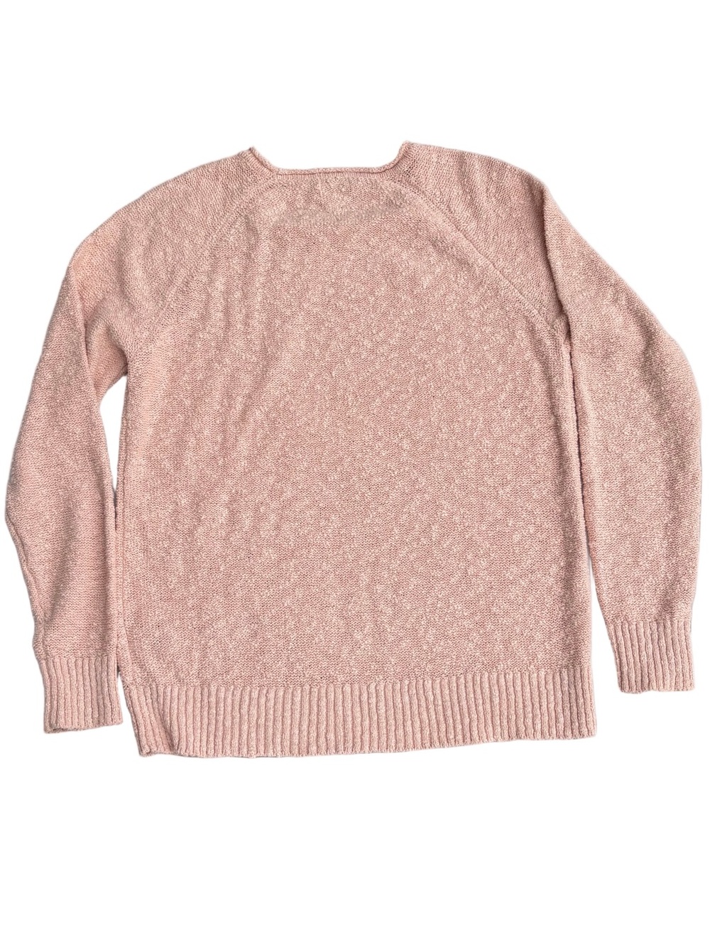 L.L.Bean 100% cotton textured knit sweater rolled neck pullover women's size M - Picture 7 of 7